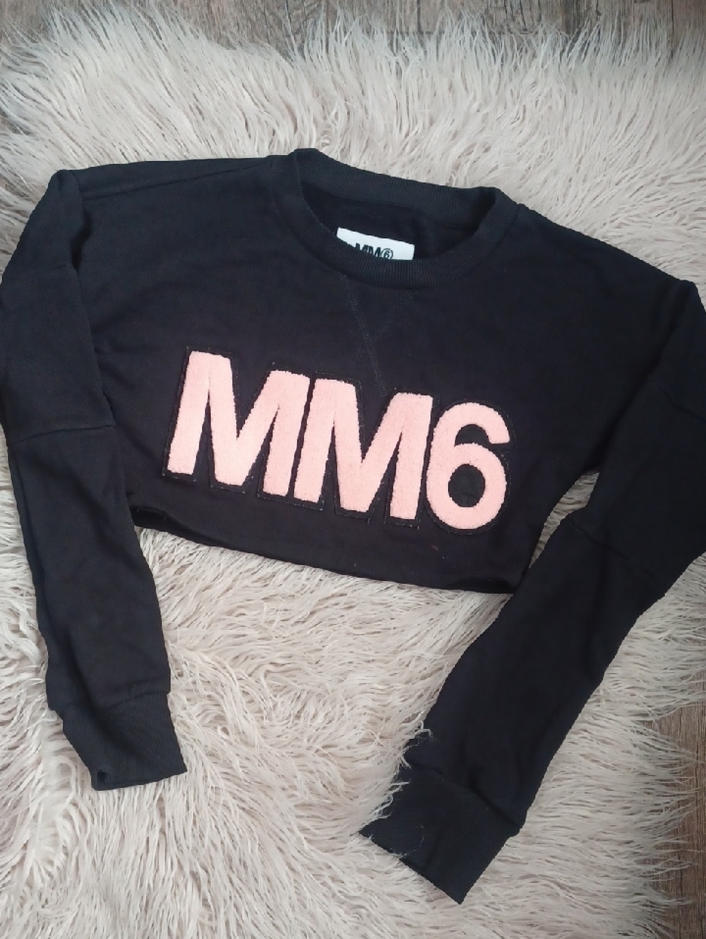 MM6 Maison Margiela Crop Top Sweatshirt
